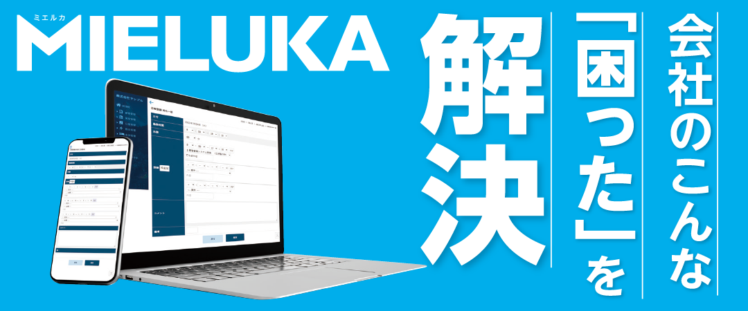 会社のこんな「困った」を解決MIERUKA