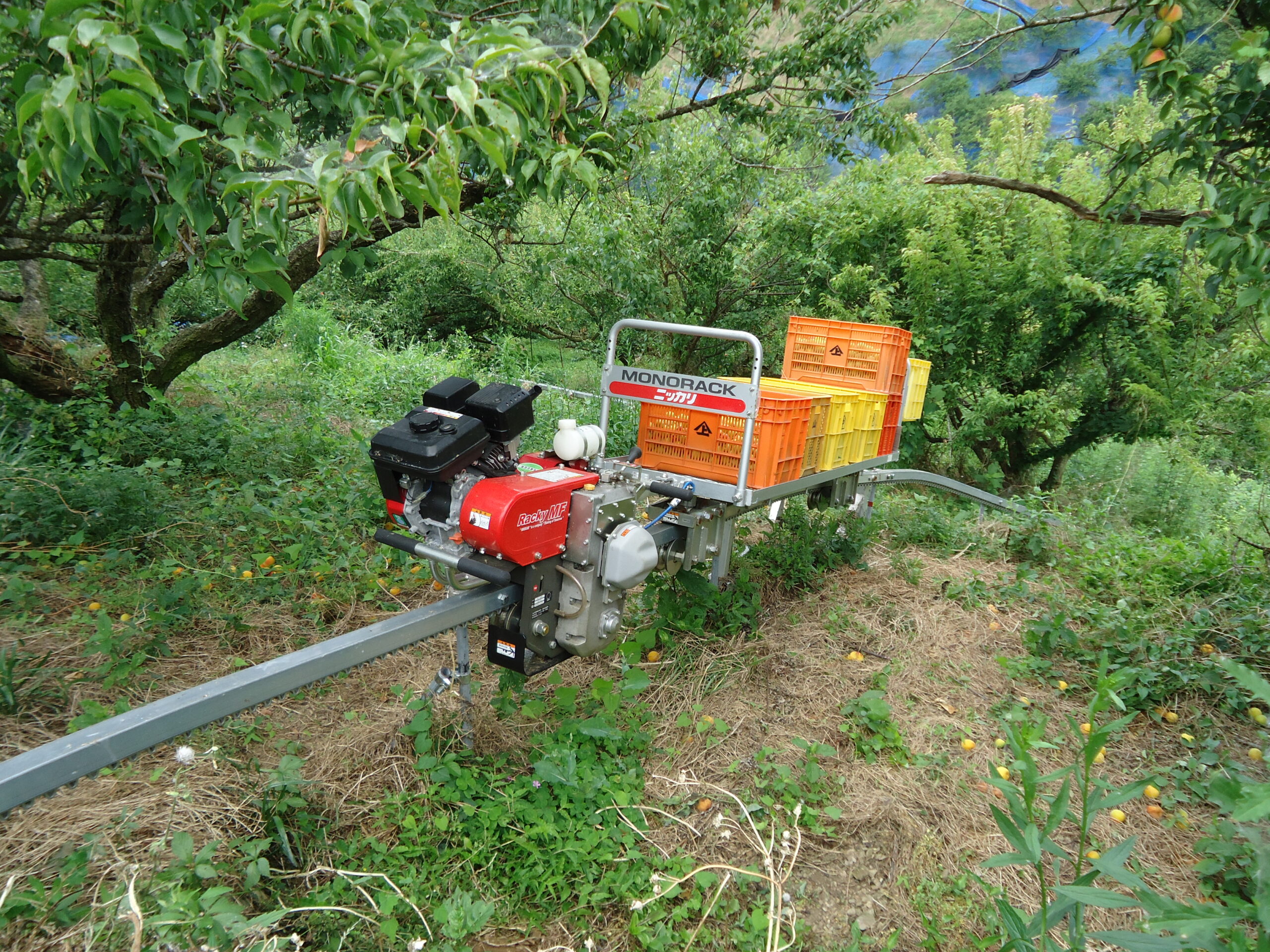 モノラックの運搬例（農業現場）